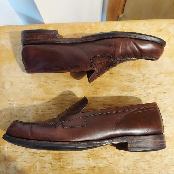 Bexley France Wembley Classic Men\'s US 12 (FR 45) Brown Leather Loafers